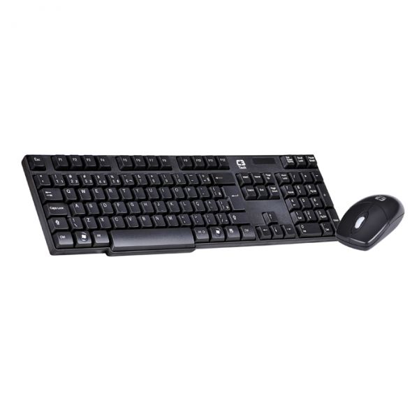CONJ TECLADO MOUSE S/ FIO K-W600 BK
